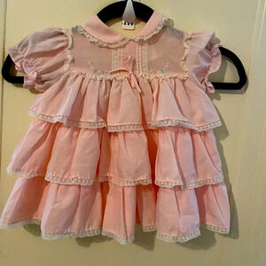Vintage Collections for Children Baby Girl pink dress 18 months